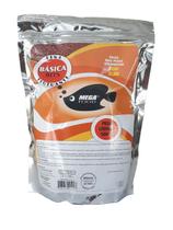 Ração p/ peixes Basica Bits Mega Food 500g com Alho Fina Ração p/ peixes Basica Bits Mega Food 500g com Alho Fina