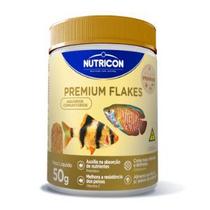 Ração P/ Peixes Premium Flakes 50gr Nutricon