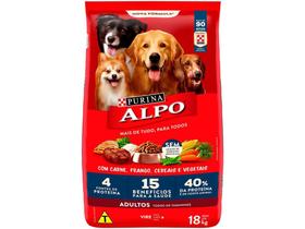 Ração para Cachorro Alpo Receitas Caseiras - Adulto Carne com Vegetais 18kg