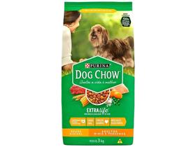 Ração para Cachorro Dog Chow Premium ExtraLife - Saúde Visível Adulto Carne 3kg