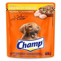 Ração Para Cachorro Filhote Champ Frango Sache 85G - Embalagem com 20 Unidades