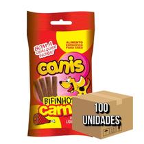 Ração para Cachorro Petisco Canis 65gr Sabor Carne Kit 100un Ração para Cachorro Petisco Canis 65gr Sabor Carne Kit 100un