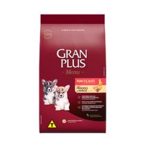 Ração Para Cachorros 3KG GranPlus Menu Cães Filhotes Mini Sabor Frango e Arroz