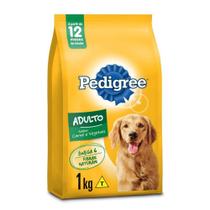 Racao para Caes Adultos Sabor Carne e Vegetais 1kg Pedigree