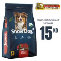 Ração para Cães Adultos Snow Dog Carne com Brócolis e Mandioca 15kg