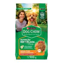 Ração para Cães Dog Chow Premium Adultos Minis e Pequenos Sabor Carne e Frango 900g Ração para Cães Dog Chow Premium Adultos Minis e Pequenos Sabor Carne e Frango 900g