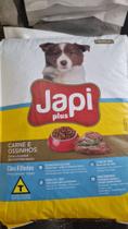 Ração para cães japi plus filhotes sabor carne 10kg