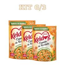 Ração Para Cães Keldog Risoto De Frango Sachê 100g Kit C/3
