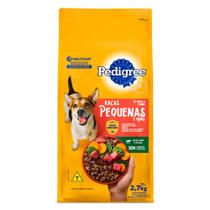 Ração para Cães Pedigree Adultos Raças Pequenas e Minis Sabor Carne e Vegetais 2,7kg
