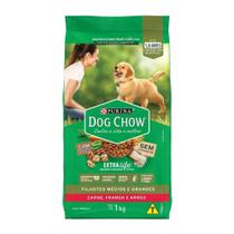 Ração para Cães Purina Dog Chow ExtraLife - Filhote Médio e Grande Carne/Frango e Arroz 1kg Ração para Cães Purina Dog Chow ExtraLife - Filhote Médio e Grande Carne/Frango e Arroz 1kg