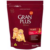 Ração Para Cão Filhote Sabor Carne E Arroz 3kg Gran Plus