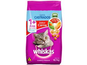 Ração para Gato Premium Whiskas Carne Adulto - 10,1kg Ração para Gato Premium Whiskas Carne Adulto - 10,1kg