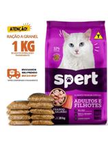 Ração Para Gato Spert Gatos Adultos e Filhotes 1 KG Granel