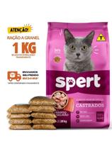 Ração Para Gato Spert Gatos Castrados 1 KG Granel
