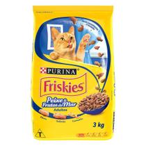 Ração para Gatos Adultos Peixe e Frutos do Mar 3kg - FRISKIES