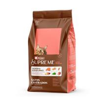 Ração Para Gatos Castrados 3KG Alimento Quatree Supreme Adulto Sabor Salmão e Batata Doce
