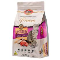 Ração para Gatos Colosso Premium Adultos Castrados Sabor Salmão e Arroz 1Kg