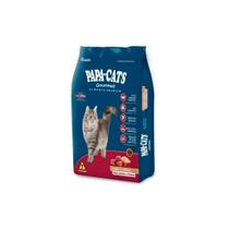 Ração para Gatos Papa-Cats Gourmet Carne e Arroz Adultos e Filhotes 10,1kg