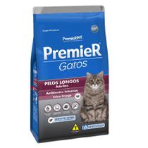 Ração Para Gatos Premier Adulto Pelos Longos Frango 1,5Kg