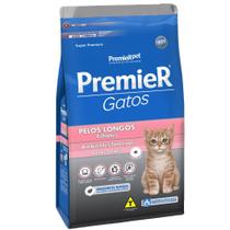 Ração Para Gatos Premier Filhotes Pelos Longos 7,5Kg Salmão