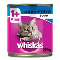 Ração para Gatos Whiskas Adulto 1+ Anos Patê Sabor Peixe Lata 290g Ração para Gatos Whiskas Adulto 1+ Anos Patê Sabor Peixe Lata 290g