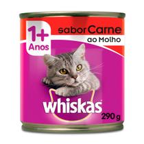Ração para Gatos Whiskas Sabor Carne ao Molho Lata com 290g