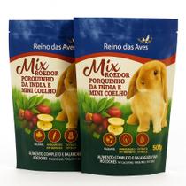 Ração Para Mini Coelho e Porquinho-da-Índia 500g kit 2 Ração Para Mini Coelho e Porquinho-da-Índia 500g kit 2