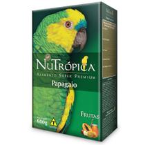 Ração Para Papagaio Nutrópica Com Frutas 600g Alimento Super Premium