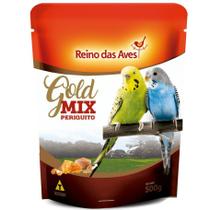 Ração para Periquito Gold Mix 500g - Reino Das Aves