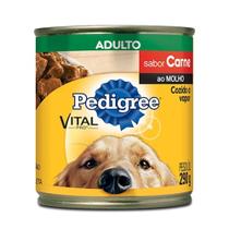 Ração Pedigree Adulto Carne Ao Molho Lata 290g