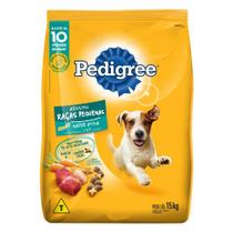 Ração Pedigree Cães Adultos Raças Pequenas e Minis Carne, Frango e Cereais 15kg