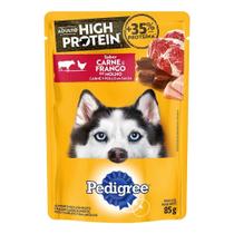 Ração Pedigree High Protein Adulto Carne e Frengo Sache - Embalagem com 20 Unidades Ração Pedigree High Protein Adulto Carne e Frengo Sache - Embalagem com 20 Unidades