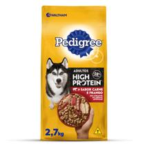 Ração Pedigree High Protein para Cães Adultos Carne e Frango 2,7kg