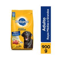 Ração Pedigree Nutrição Essencial Carne para Cães Adultos - 900g