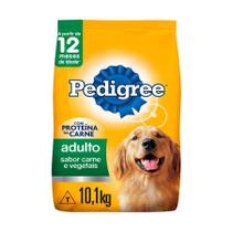 Ração Pedigree para Cães Adultos de Porte Médio e Grande Sabor Carne e Vegetais - 10,1Kg