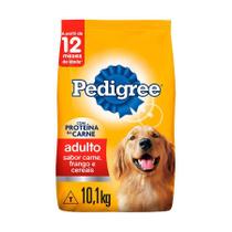 Ração Pedigree para Cães Adultos de Porte Médio e Grande Sabor Carne, Frango e Cereais - 10,1Kg