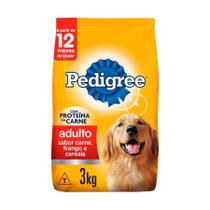 Ração Pedigree para Cães Adultos de Porte Médio e Grande Sabor Carne, Frango e Cereais - 2,7kg
