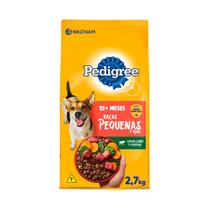 Ração Pedigree Para Cães Adultos Raças Pequenas Carne e Vegetais 2,7kg