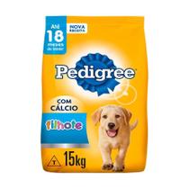Ração Pedigree para Cães Filhotes de Porte Médio e Grande Sabor Carne, Frango e Cereais - 15Kg