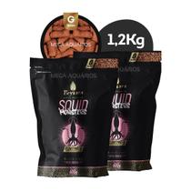 Ração Peixe Grande Poytara Squid Monsters Floating G 1,2Kg