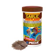 Ração peixe Prodac Garlic Fish Flakes 20g suplemento universal