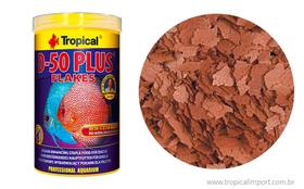 Ração Peixes D-50 PLUS FLAKES - POTE 50G - TROPICAL Ração Peixes D-50 PLUS FLAKES - POTE 50G - TROPICAL