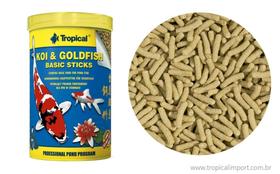 Ração Peixes Koi Goldfish Basic Sticks-Bag 800G tropical