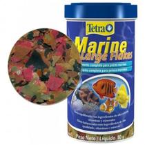 Ração Peixes Marinhos Tetra Marine Large Flakes 80g Premium