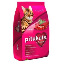 Ração Pitukats Carne, Gatos Adultos, 25kg