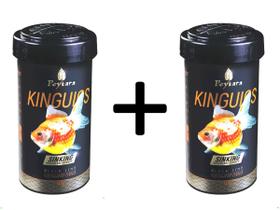 Ração Poytara Peixes Kinguio Black Sinking 130g 2 uni