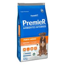 Ração Premier Ambientes Internos Cães Adultos Médio 12 Kg Ração Premier Ambientes Internos Cães Adultos Médio 12 Kg