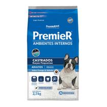 Ração Premier Ambientes Internos Cães Castrado 2,5 Kg Ração Premier Ambientes Internos Cães Castrado 2,5 Kg