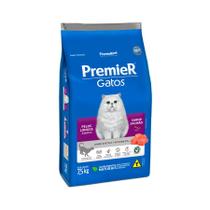 Ração Premier Ambientes Internos Gatos Adultos Pelos Longos Salmão 7,5kg Ração Premier Ambientes Internos Gatos Adultos Pelos Longos Salmão 7,5kg