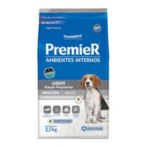 Ração Premier Ambientes Internos Light Cães Adultos 2,5 kg